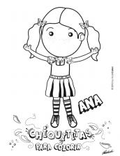 chiquititas para colorir – ana