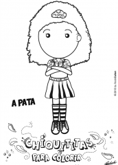 chiquititas para colorir – pata