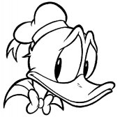 colorir do pato donald