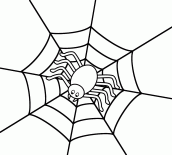 desenho de aranha para colorir