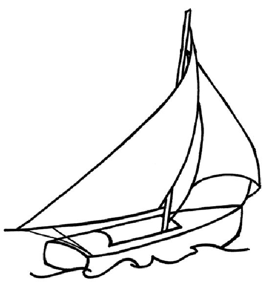 desenho de barco para imprimir e colorir