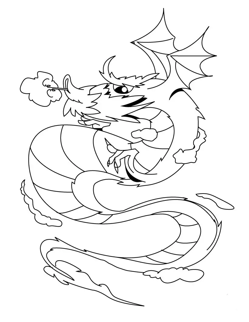desenho de dragao para colorir