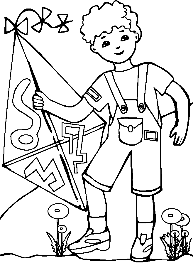 desenho de pipa para colorir