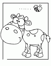 desenho de vaca para colorir