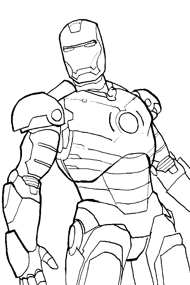 desenho do homem de ferro para colorir