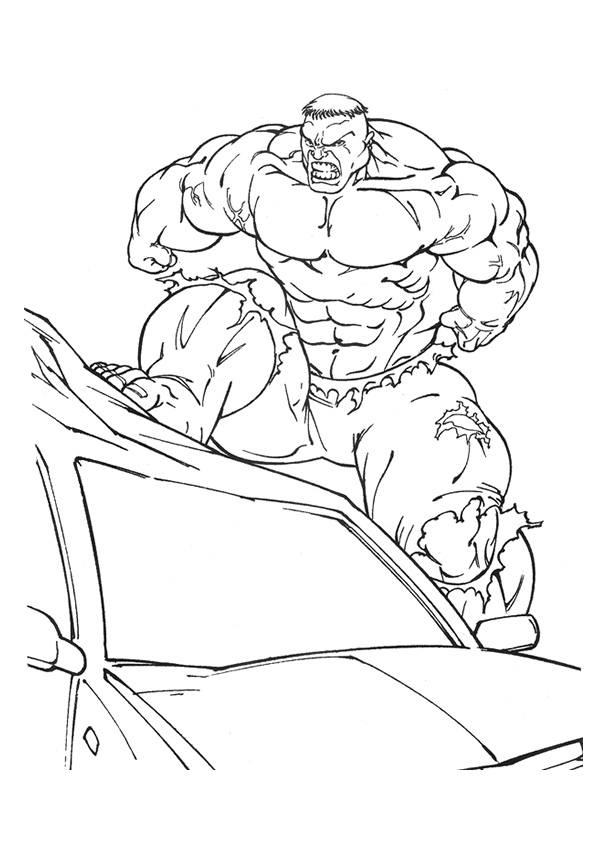 desenho do hulk para colorir