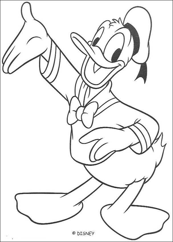 desenho do pato donald para pintar e imprimir