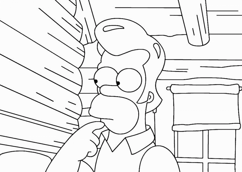 desenho dos simpsons para colorir