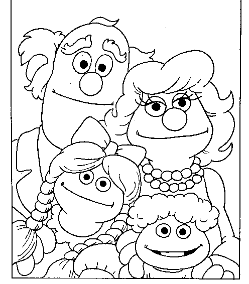 desenho familia para colorir