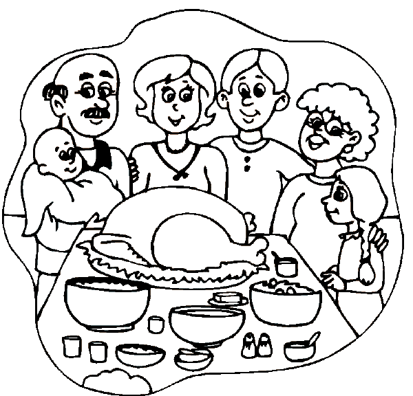 desenho para colorir da familia