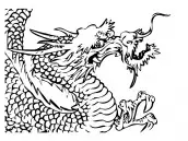 desenho para colorir de dragao