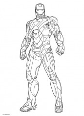 desenho para colorir homem de ferro