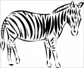 desenho para imprimir zebra