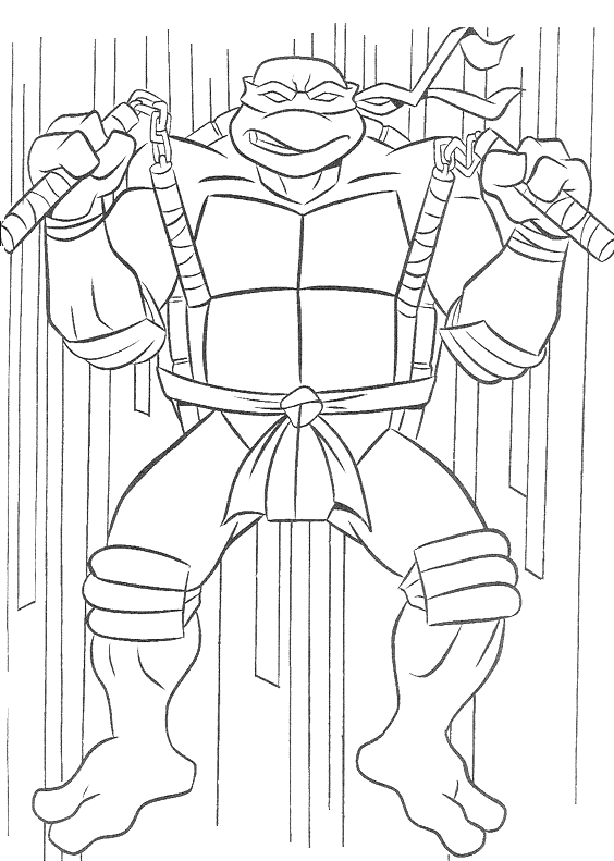 desenho tartaruga ninja para colorir