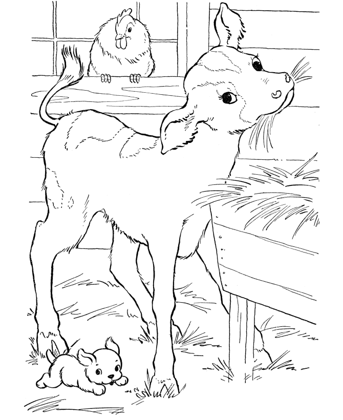 desenho vaca para colorir