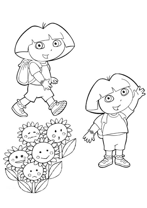 desenho infantil da dora para colorir