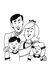 desenhos da familia para colorir