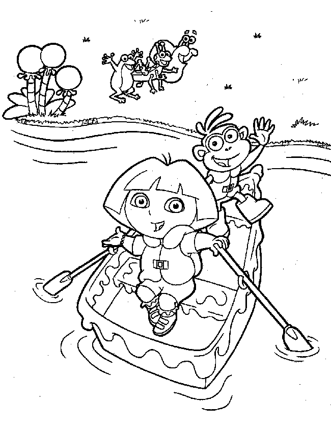 desenhos de dora para colorir