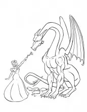 desenhos de dragao para colorir