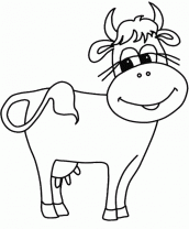 desenhos de vacas para colorir