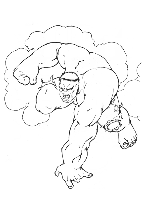 desenhos do hulk para colorir