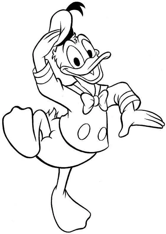 desenhos do pato donald para colorir