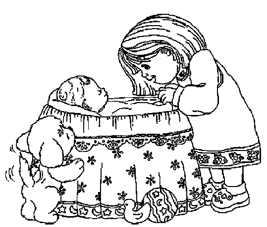 desenhos para colorir bebe