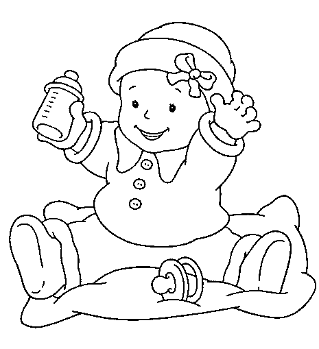 desenhos para colorir bebes