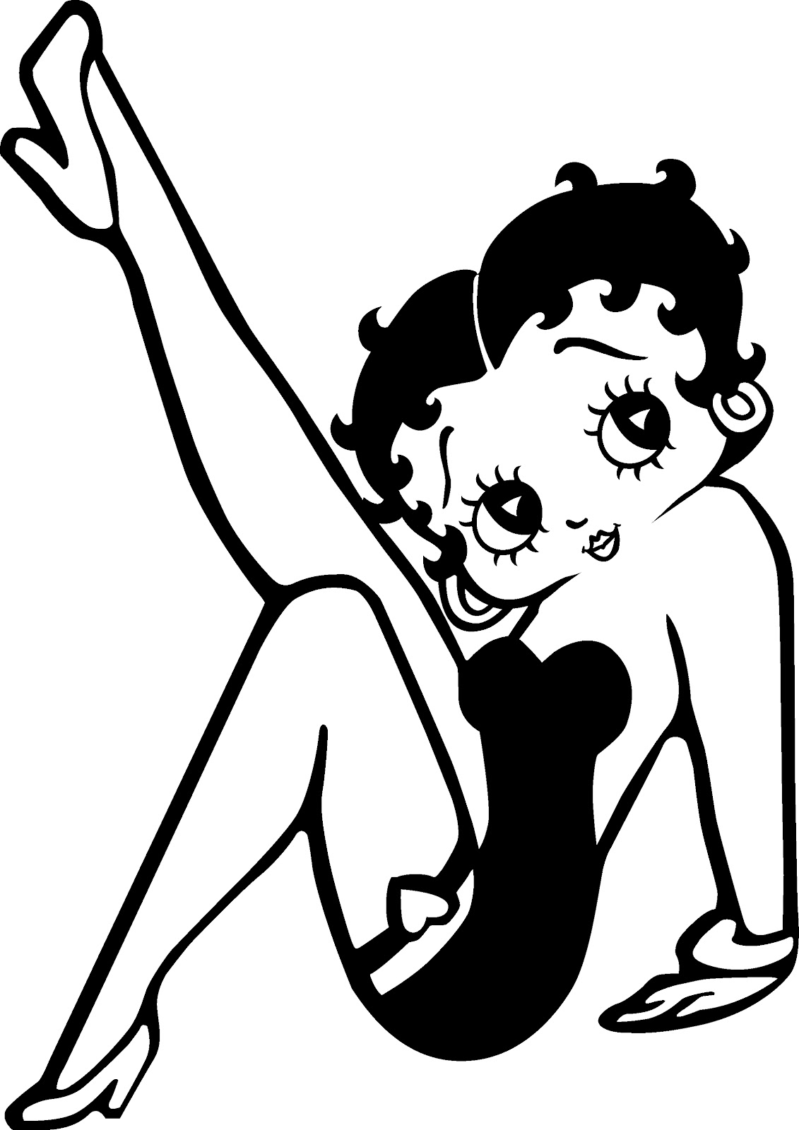 desenhos para colorir da betty boop