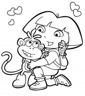 desenhos para colorir da dora