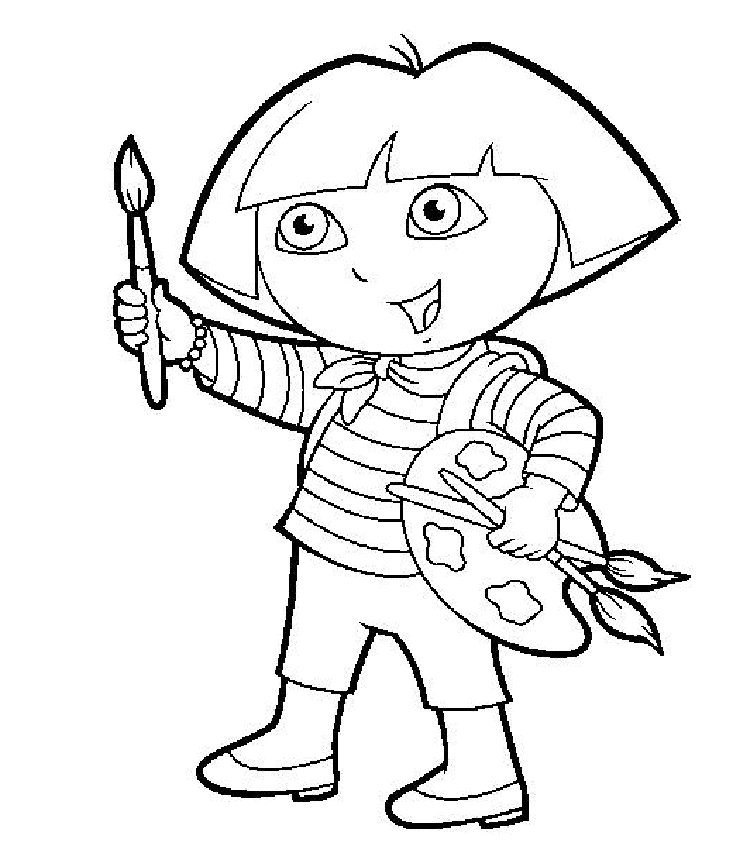 desenhos para colorir da dora aventureira