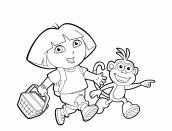 desenhos para colorir da dora aventureira