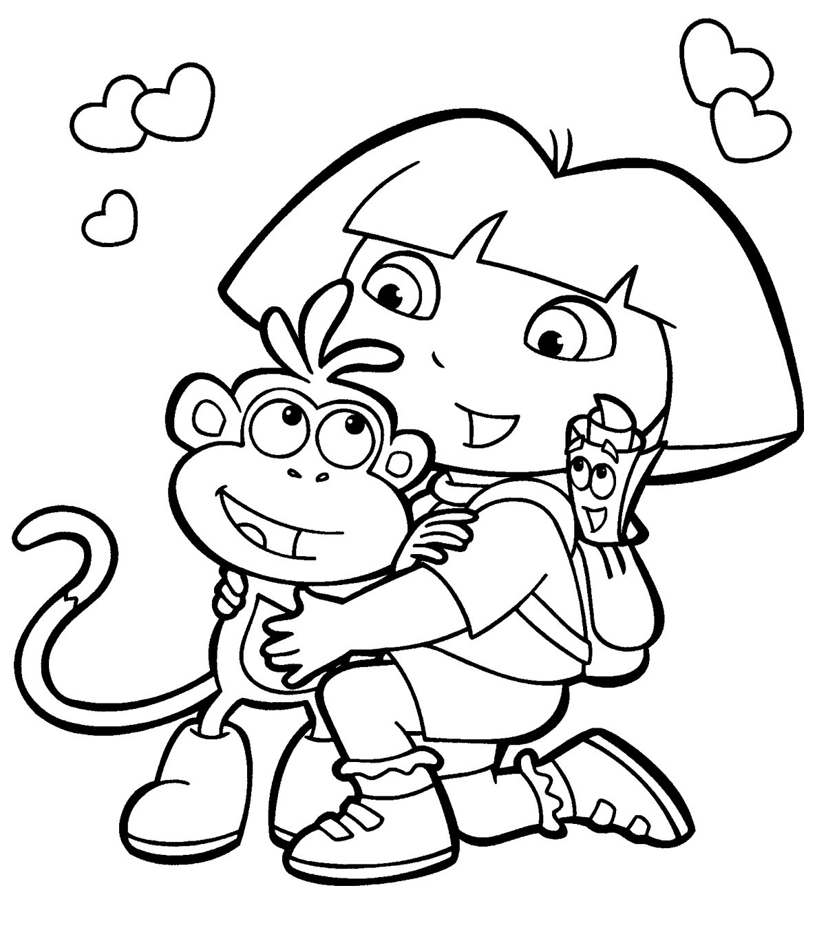 desenhos para colorir da dora