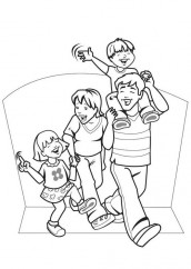 desenhos para colorir da familia