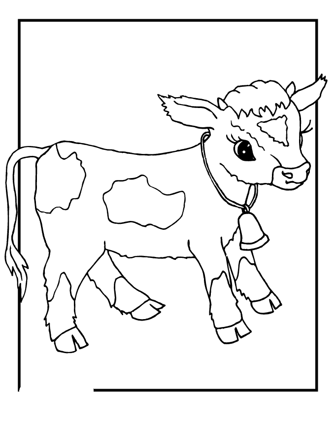 desenhos para colorir de vaca