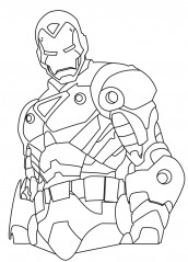 desenhos para colorir do homem de ferro 2