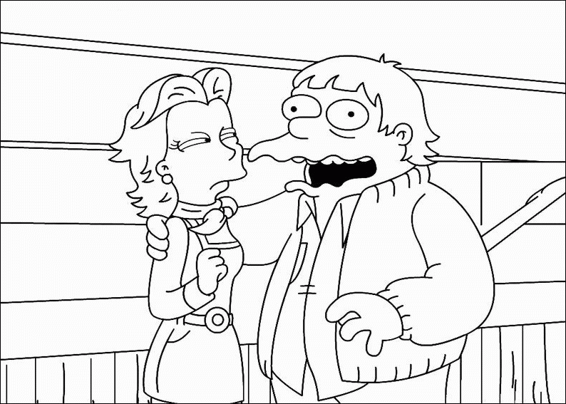 desenhos para colorir do simpsons