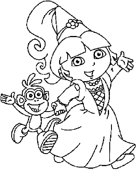 desenhos para colorir dora aventureira