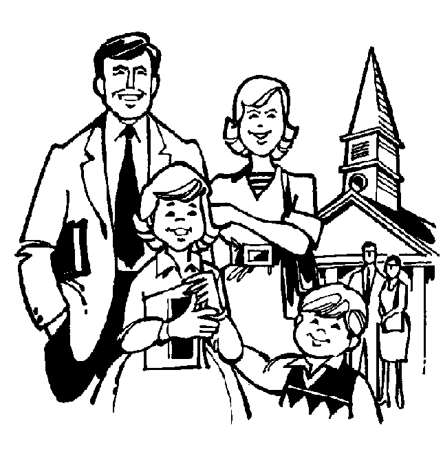 desenhos para colorir familia