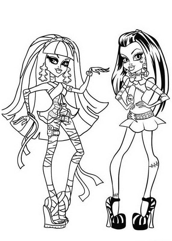 desenhos para colorir monster high