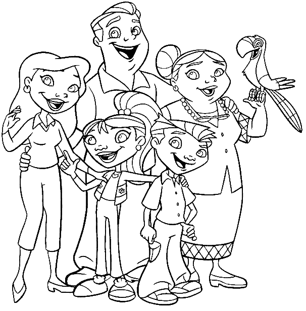 desenhos para colorir sobre a familia