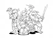 desenhos para colorir tartarugas ninja