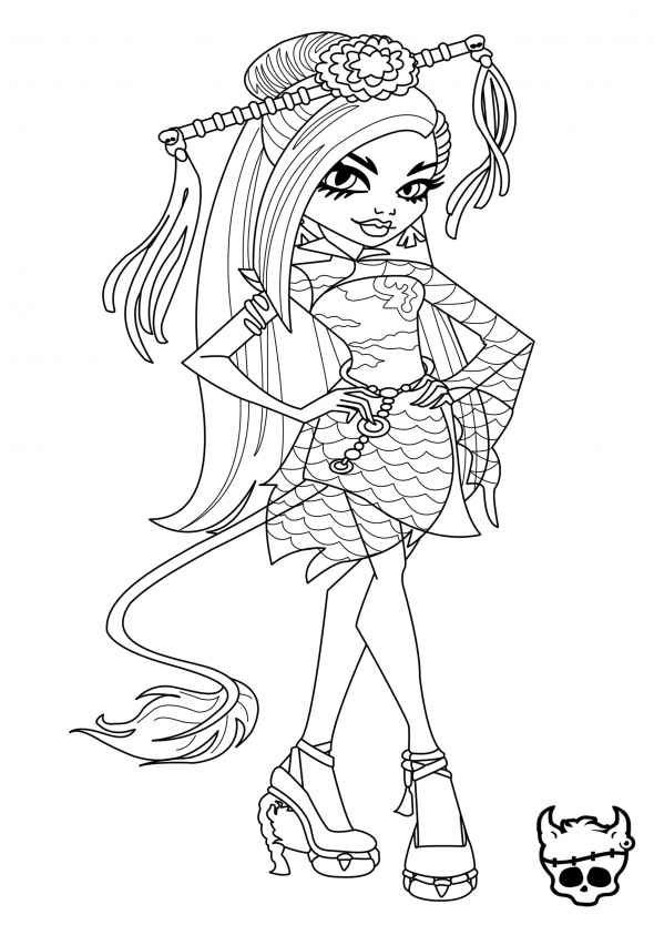 desenhos para pintar monster high