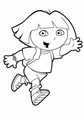 dora aventureira desenhos para colorir