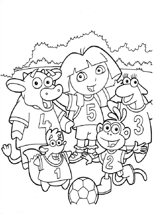 dora aventureira imagem para colorir e imprimir