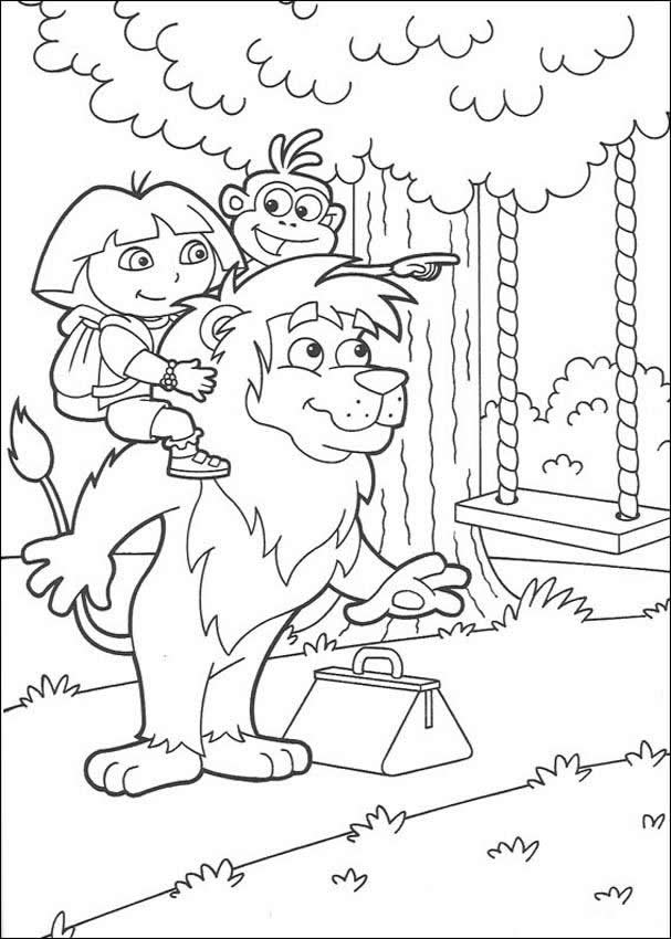 dora aventureira imagens para colorir e pintar