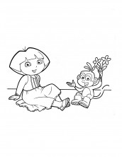 dora imagens para colorir e imprimir