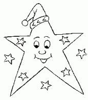 estrela de natal para colorir