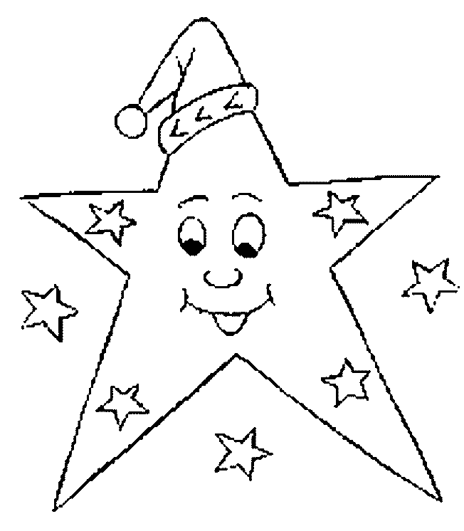 estrela de natal para colorir