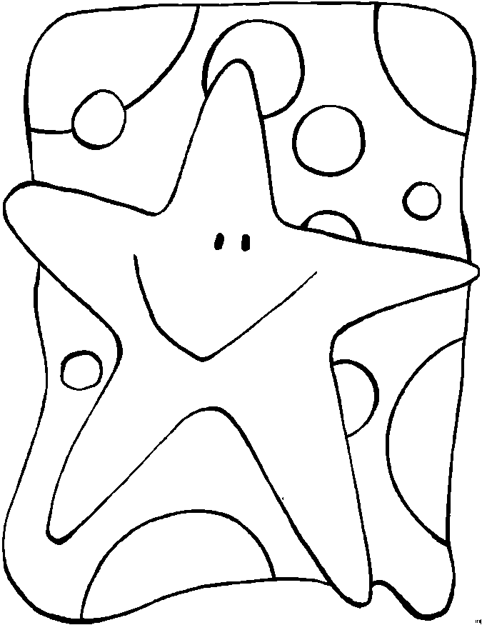 estrela do mar para colorir